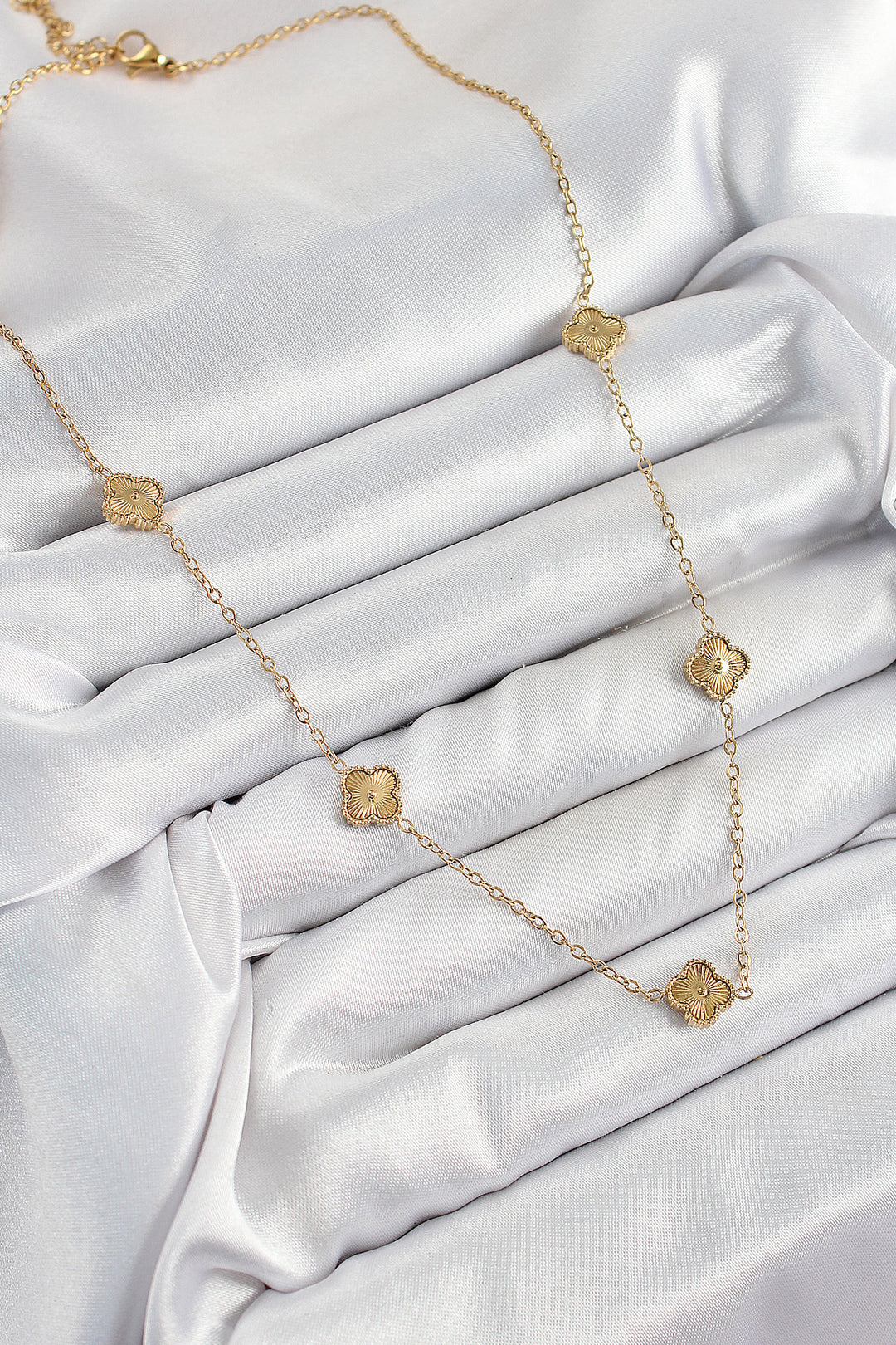 EBJ 316L Stainless Steel Clover Model Gold Color Women's Necklace - Lárisa
