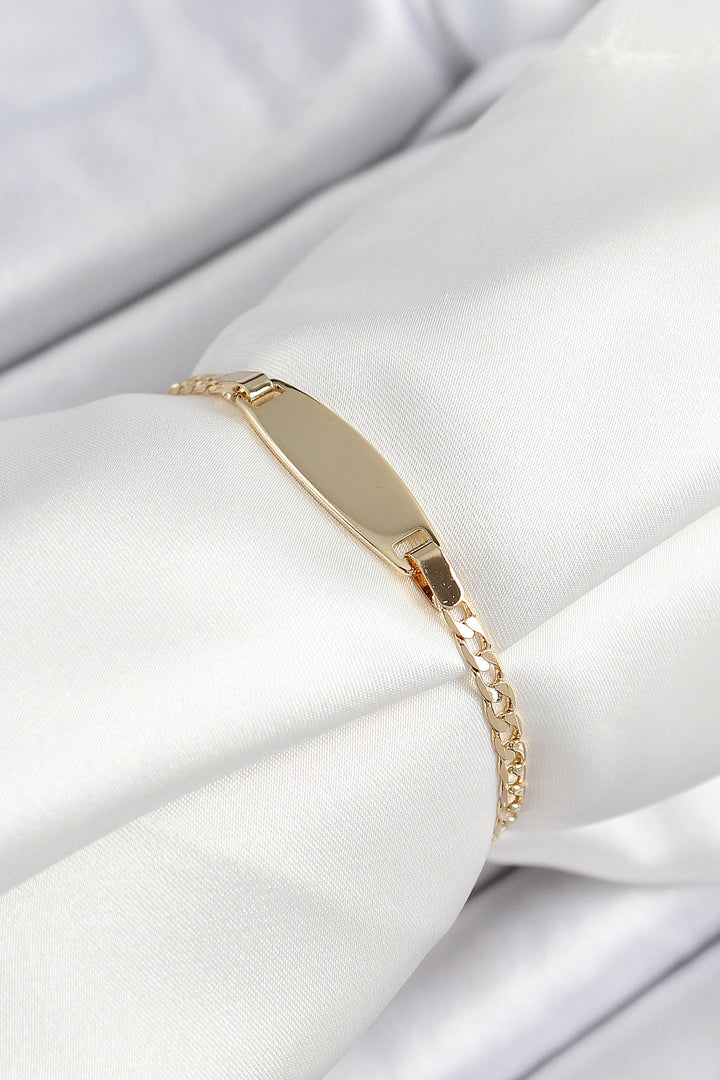 EBJ Rice Oval Model Gold Color Xuping Baby Bracelet - Mol