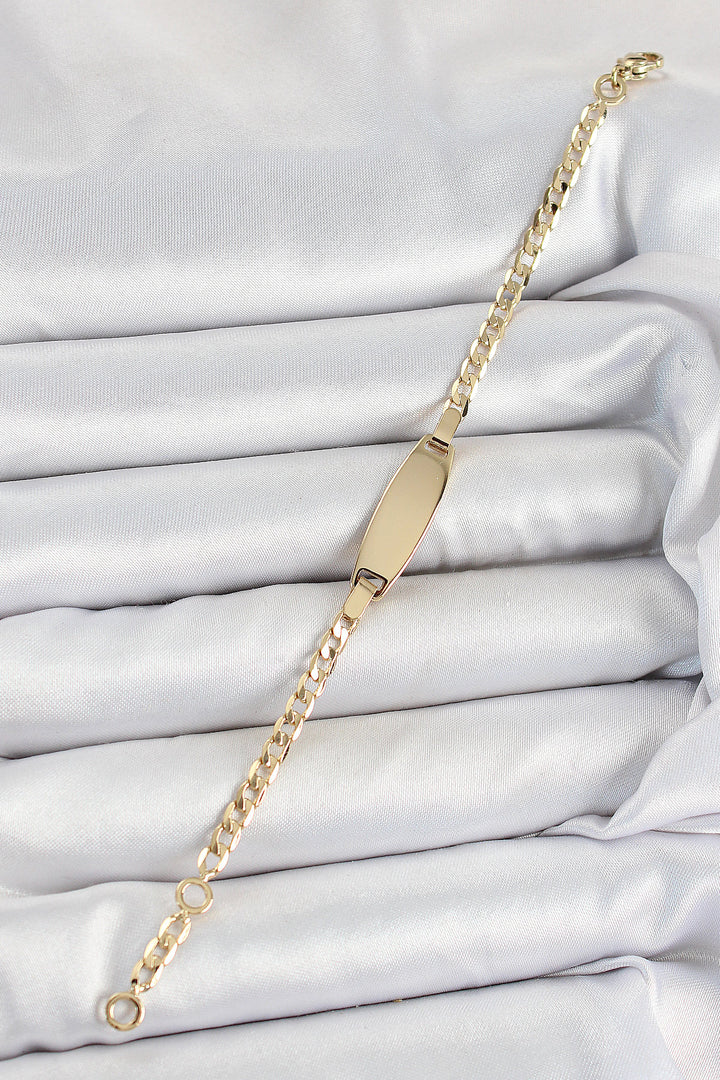 EBJ Rice Oval Model Gold Color Xuping Baby Bracelet - Mol