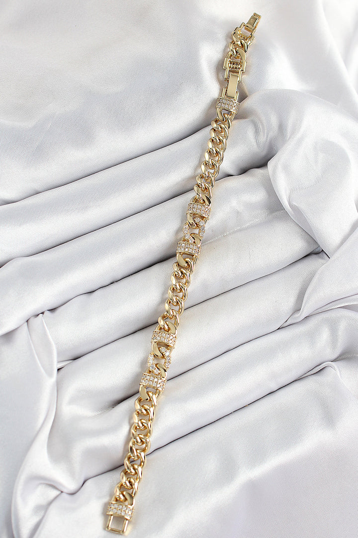 EBJ Xuping Brass Classic Chain Model Gold Color Women's Bracelet - McLean
