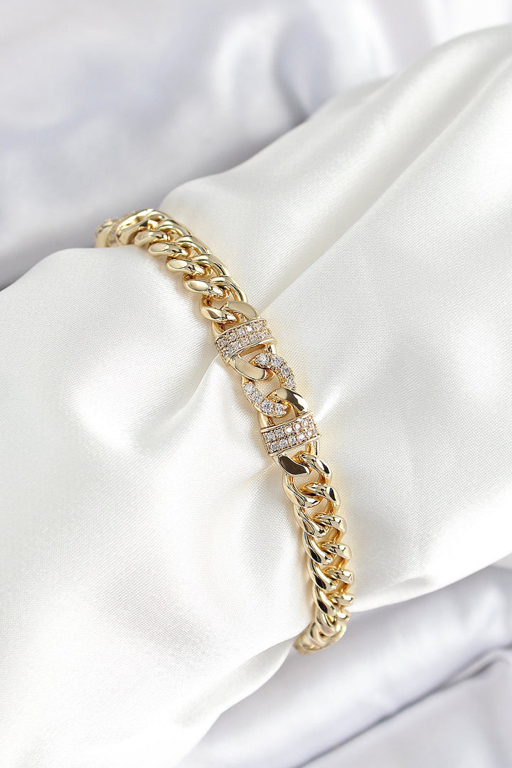 EBJ Xuping Brass Classic Chain Model Gold Color Women's Bracelet - McLean