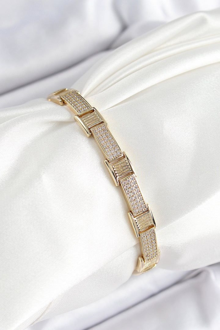 EBJ Xuping Brass Piece Gourmet Model Gold Color Women's Bracelet - Pomona