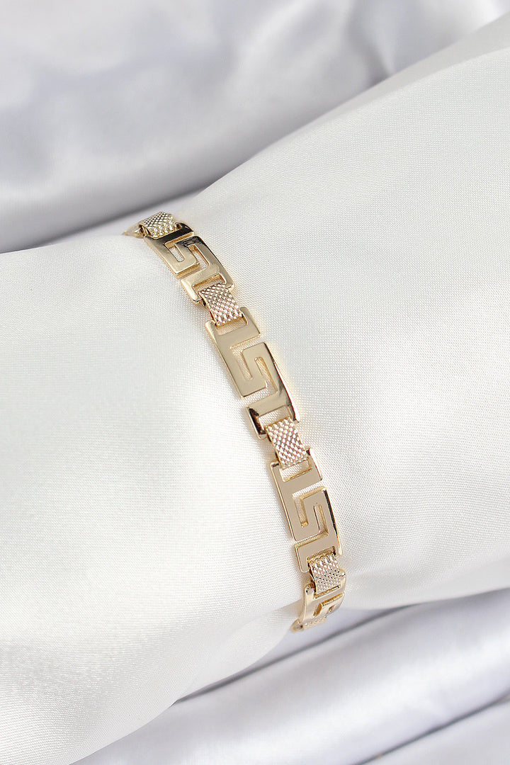 EBJ Xuping Brass Fragmented Maze Model Gold Color Women's Bracelet - Cananea