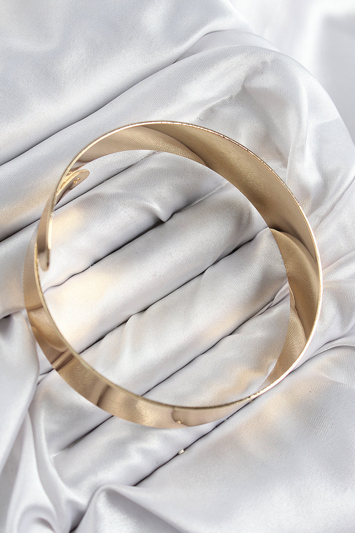 EBJ Rice Wrap Model Gold Color Cuff Bracelet - Los Angeles