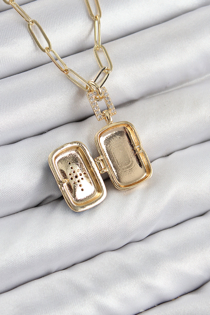 EBJ Rice Zircon Stone Opening Pole Star Model Gold Color Women's Necklace - Tallaght