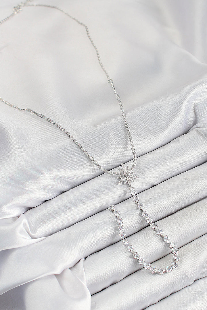 EBJ Rice Zircon Stone Polaris Model Gold Color Y Necklace - Spokane