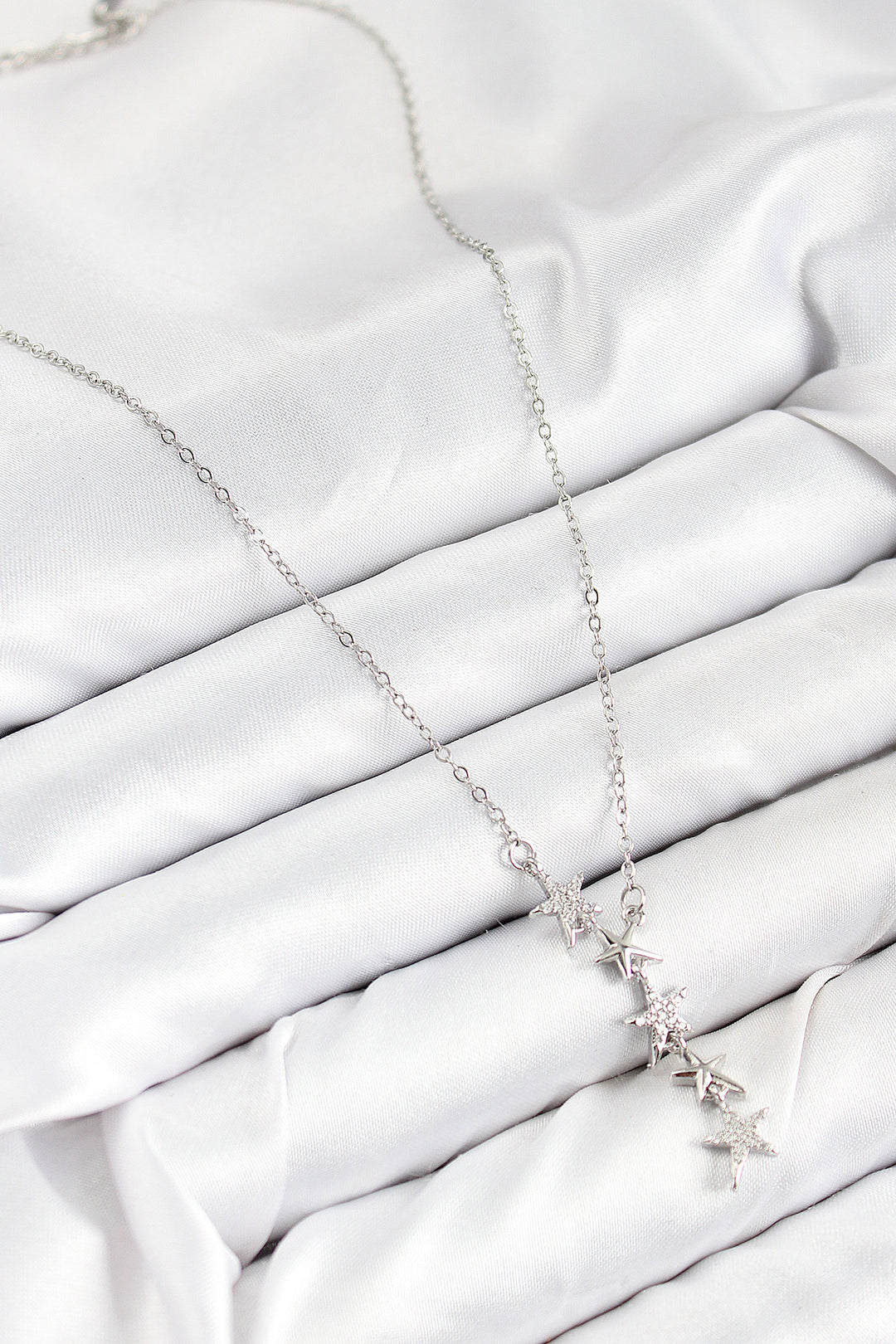 EBJ 316L Stainless Steel Star Model Silver Color Women's Necklace - Venray