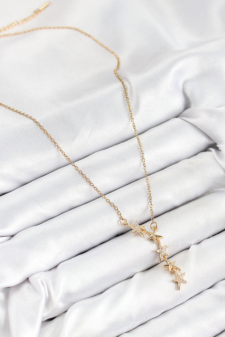 EBJ 316L Stainless Steel Star Model Gold Color Women's Necklace - Huntington