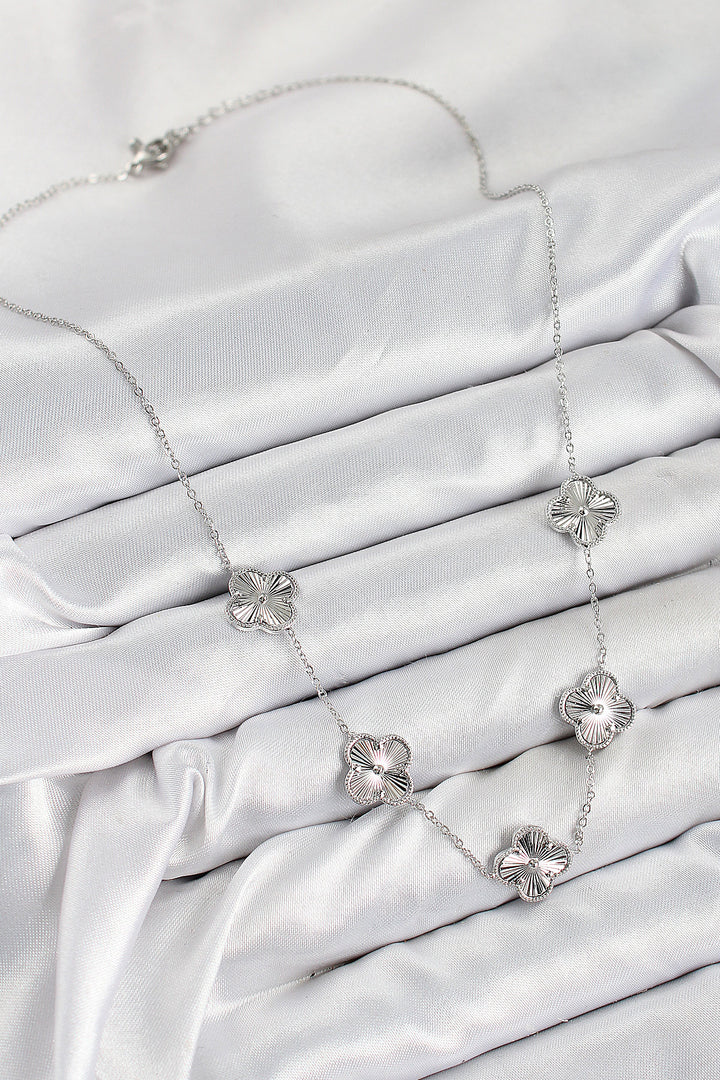 EBJ Rice VIP Clover Model Silver Color Women's Necklace - Hameln