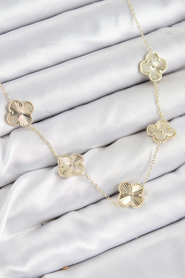 EBJ Rice VIP Clover Model Gold Color Women's Necklace - Spring Hill