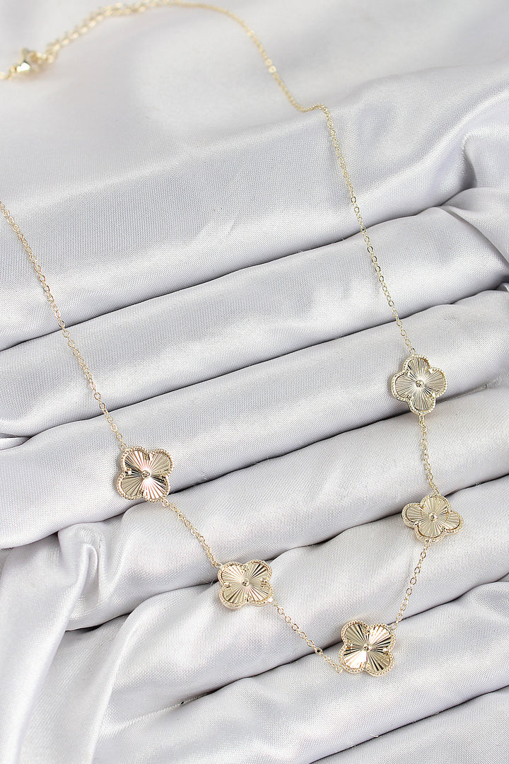EBJ Rice VIP Clover Model Gold Color Women's Necklace - Spring Hill
