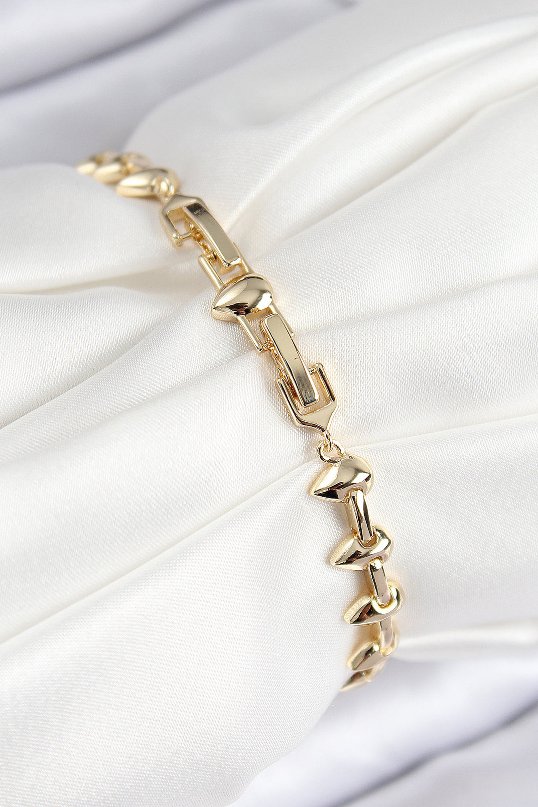 EBJ VIP Rice Zircon Stone Drop Fence Model Gold Color Women's Bracelet - Port Arthur