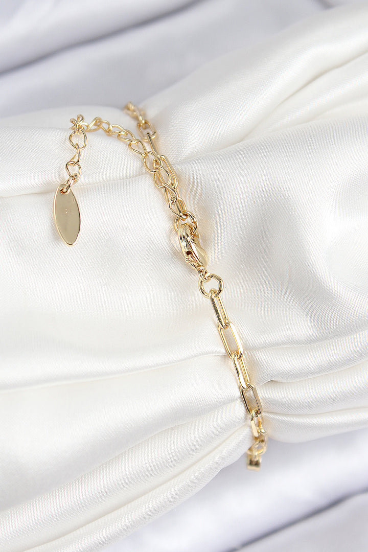 EBJ Rice Zircon Stone Bee Model Gold Color Women's Bracelet - Anderlecht