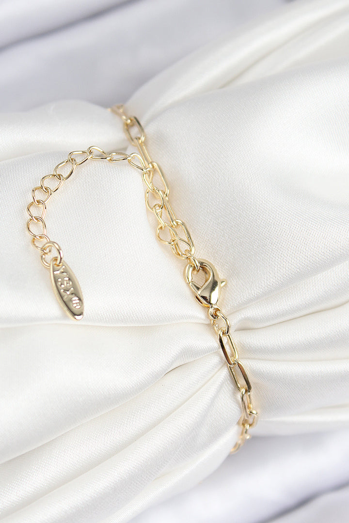 EBJ Rice Zircon Stone Pearl Oyster Model Gold Color Women's Bracelet - Baranavichy