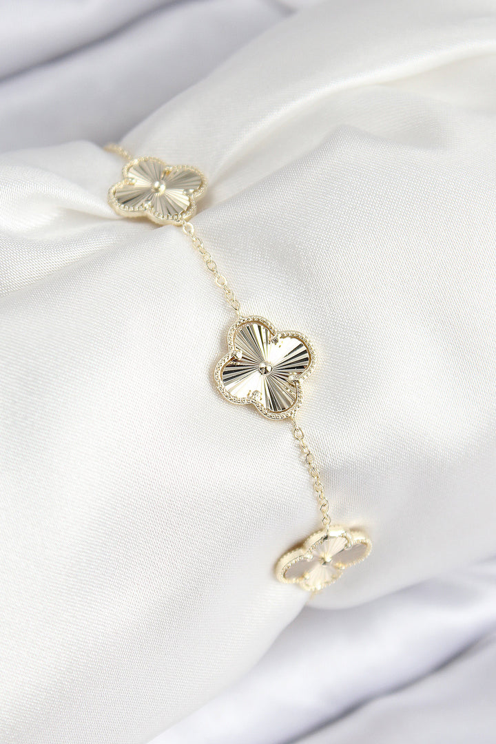 EBJ VIP Rice Clover Model Gold Color Women's Bracelet - Ciudad de Allende