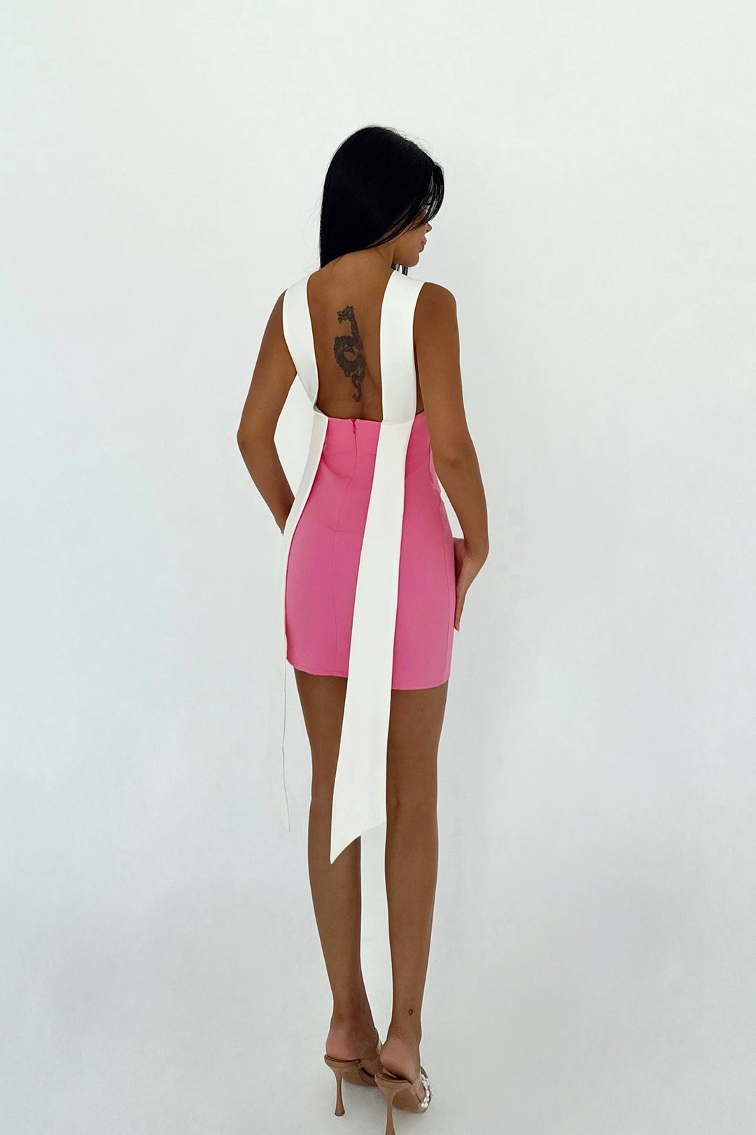 EYY Women Fuşya İki Tonlu Mini Elbise - The Colony