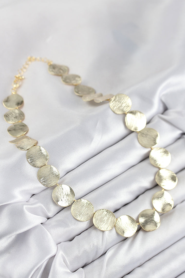 EBJ Rice Ordered Coin Model Gold Color Women's Necklace - Meerbusch