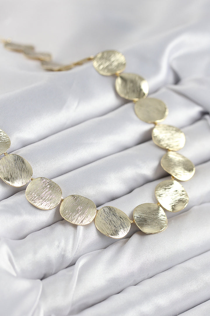 EBJ Rice Ordered Coin Model Gold Color Women's Necklace - Meerbusch