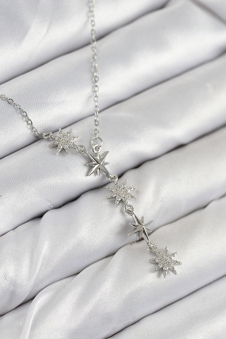 EBJ 316L Stainless Steel Star Design Silver Color Women's Necklace - Cinisello Balsamo