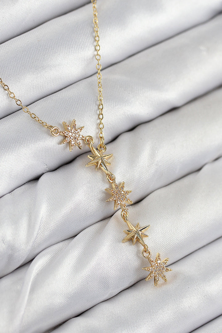 EBJ 316L Stainless Steel Star Model Gold Color Women's Necklace - Richardson