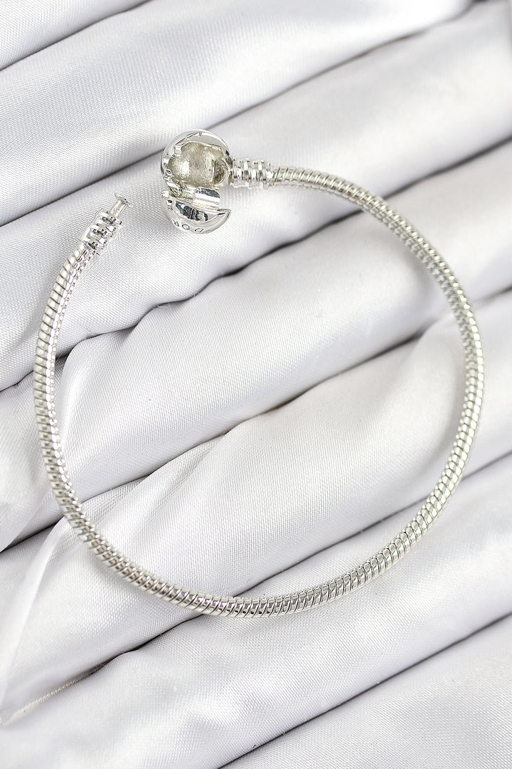 EBJ Rice Charm Bead Model Silver Color Women's Bracelet - Schorndorf