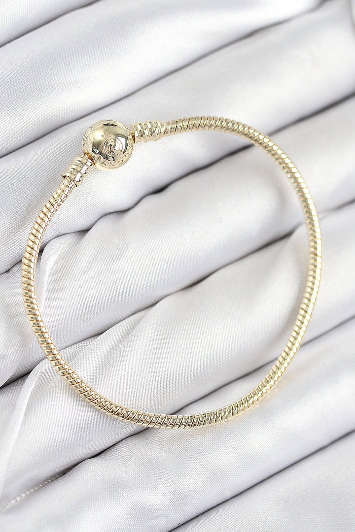 EBJ Rice Charm Bead Model Gold Color Women's Bracelet - Beaumont