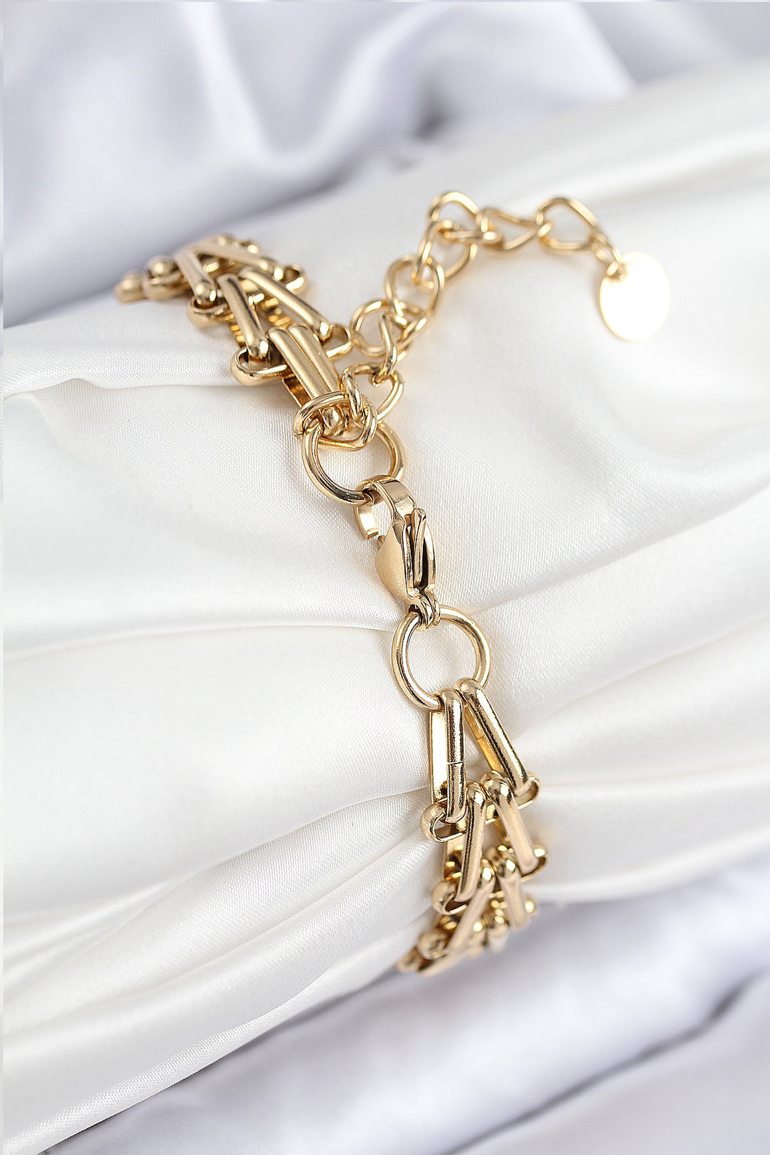 EBJ 316L Steel Dagger Chain Model Gold Color Women's Bracelet - Kherson