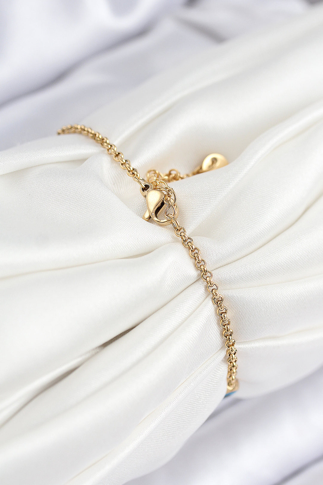 EBJ 316L Steel Evil Eye Model Gold Color Women's Bracelet - Duluth