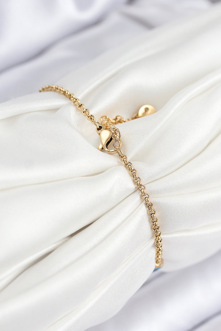 EBJ 316L Steel Evil Eye Model Gold Color Women's Bracelet - Duluth