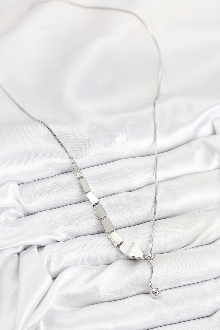 EBJ Rice Snake Model Silver Color Elevator Women's Necklace - Utrecht