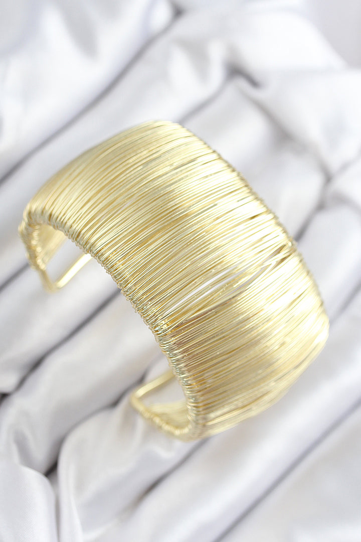 EBJ Pirinç Tel Sarma Model Gold Renk Kadın Bileklilk - Salem