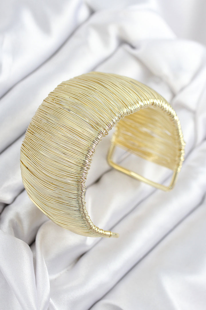 EBJ Pirinç Tel Sarma Model Gold Renk Kadın Bileklilk - Salem