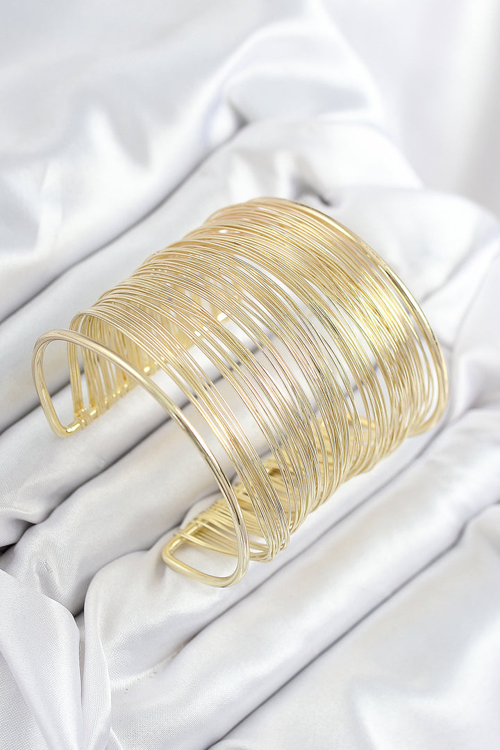 EBJ Rice Wire Wrap Model Gold Color Women's Bracelet - Roseville