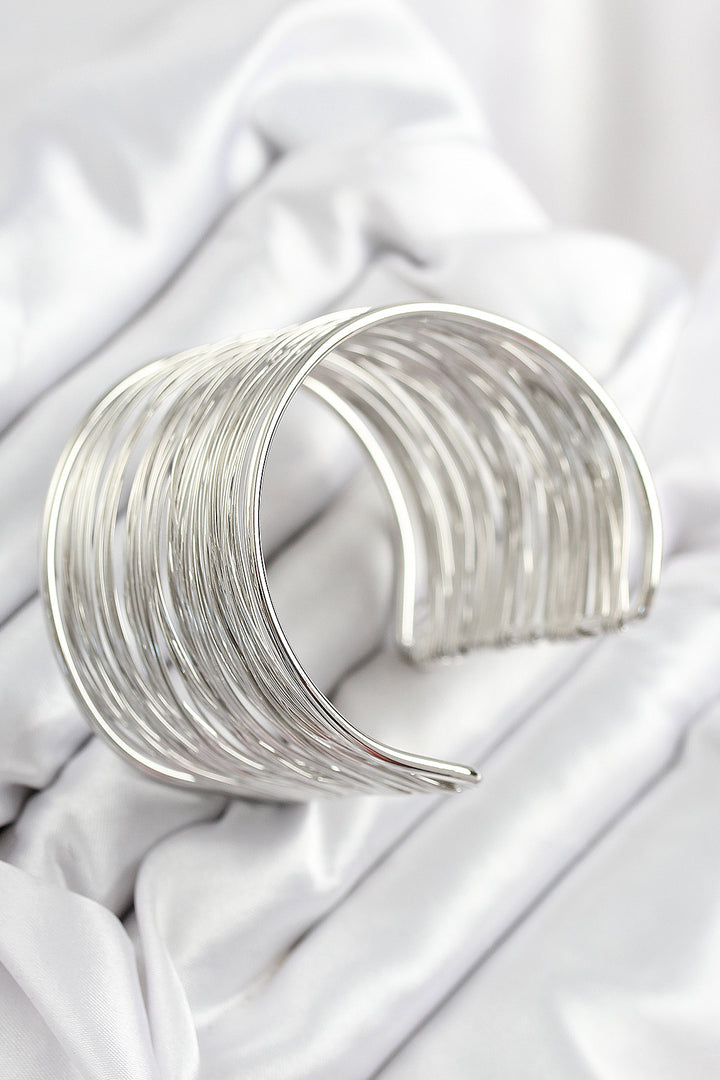 EBJ Rice Wire Wrap Model Silver Color Women's Bracelet - Yenakiieve