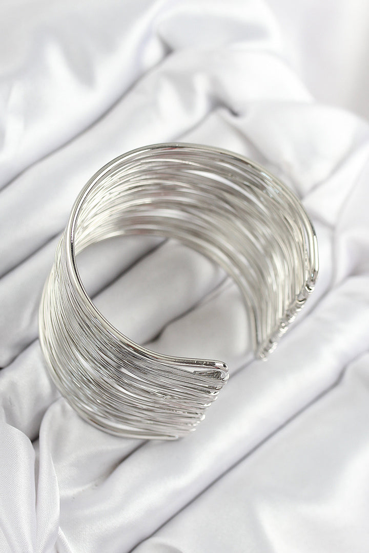 EBJ Rice Wire Wrap Model Silver Color Women's Bracelet - Yenakiieve