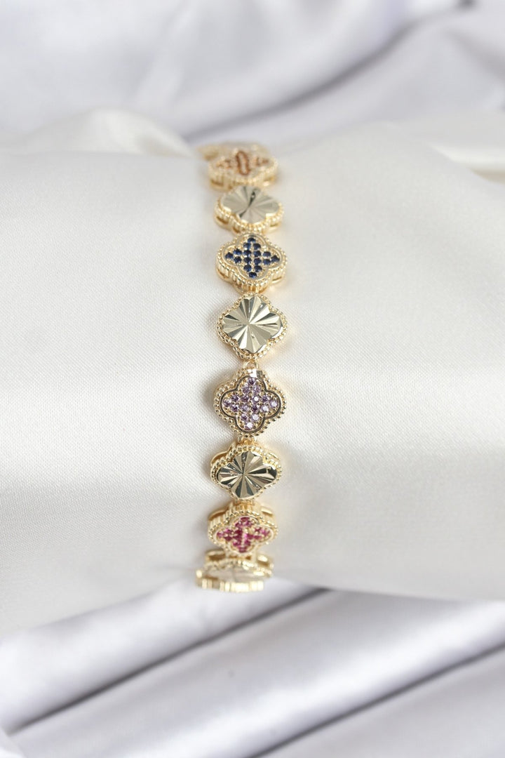 EBJ Rice VIP Series Clover Bracelet with Zircon Stone for Women - Colmar