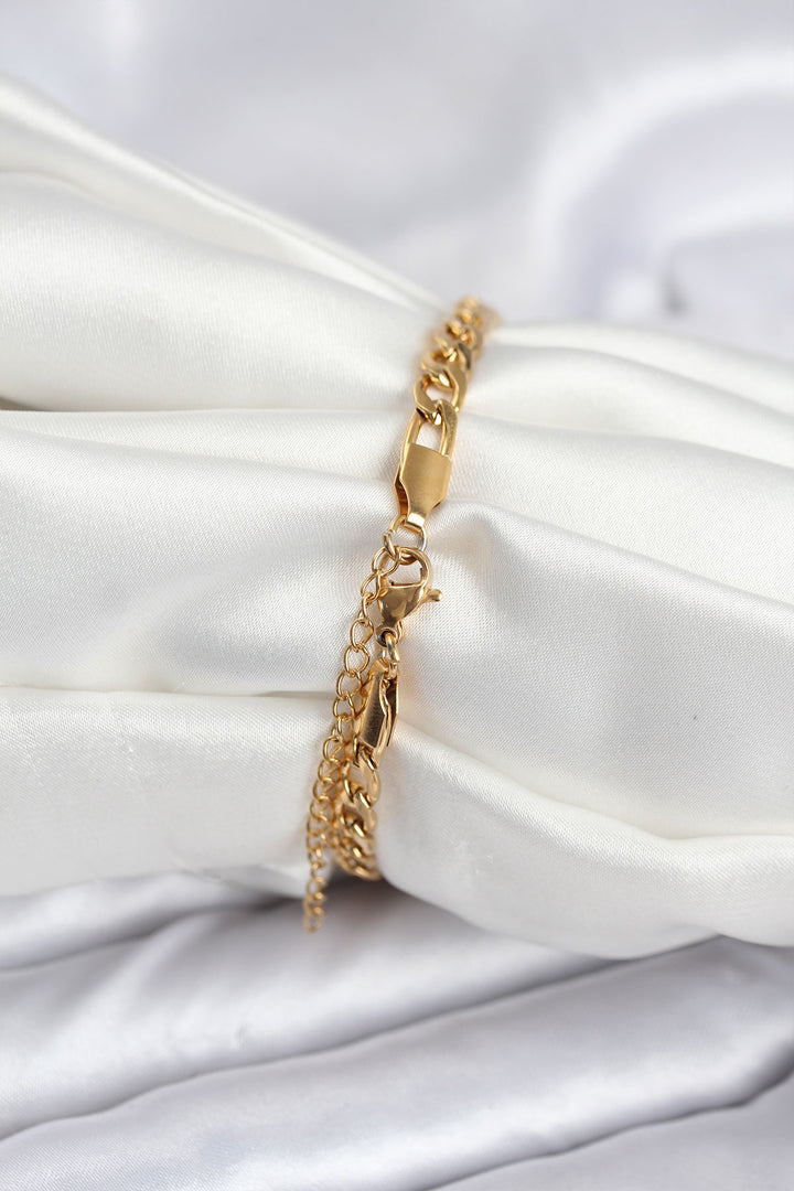 EBJ 316L Steel Gold Color Bracelet Suitable for Writing Text for Women - Francisco I. Madero
