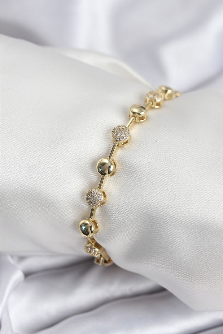 EBJ Rice VIP Series Gold Color Bead Model Women's Bracelet - Istog