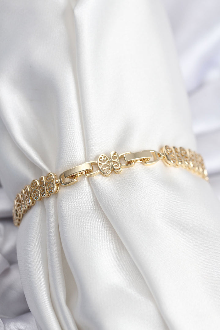 EBJ Rice VIP Series Gold Color Oval Sequined Women's Bracelet - Querétaro