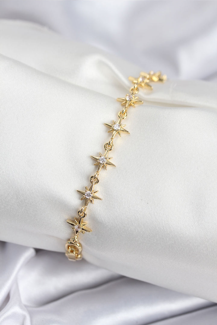 EBJ Pirinç VIP Seri Gold Renk Sıralı Kutup Yıldızı Kadın Bileklik - Falkensee