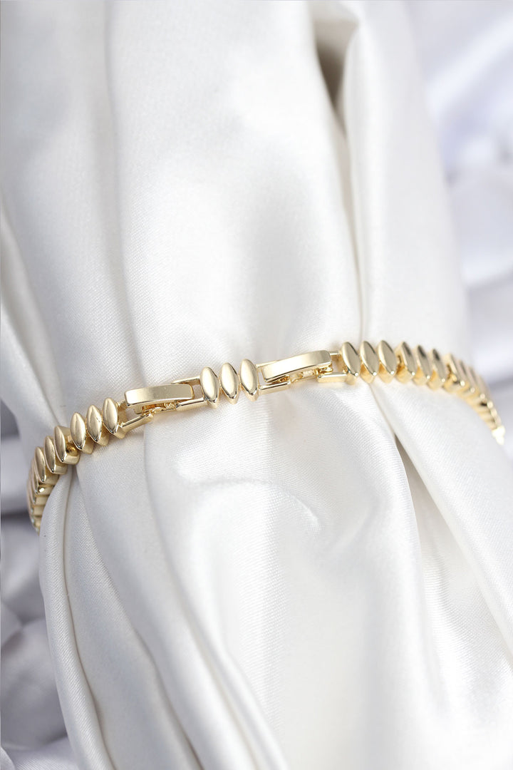 EBJ Rice VIP Series Gold Color Zircon Stone Barley Model Women's Bracelet - Menifee