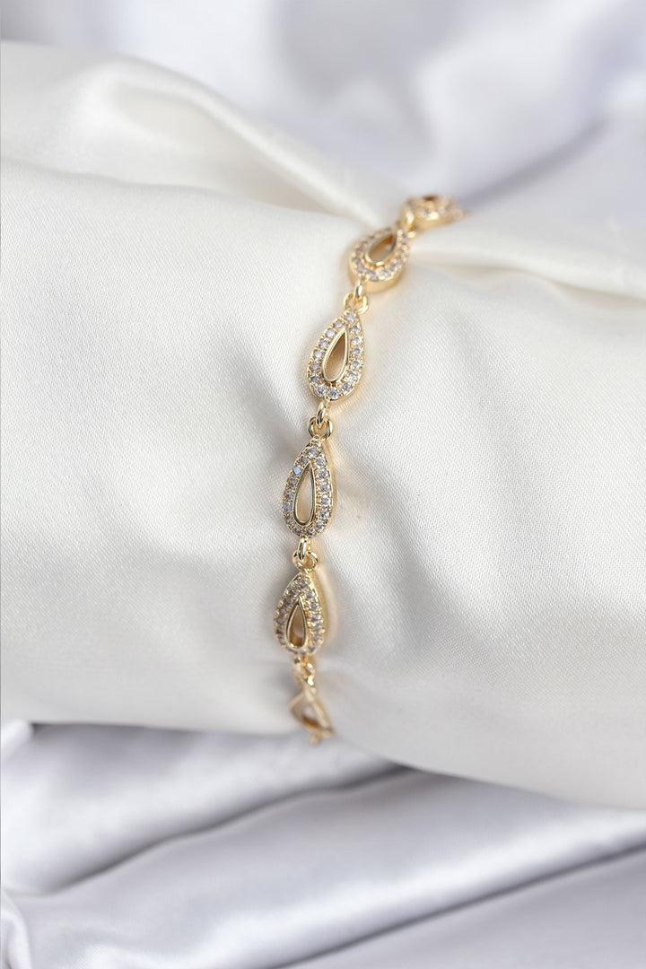 EBJ Rice VIP Series Gold Color Sequined Drop Model Women's Bracelet - East Brunswick