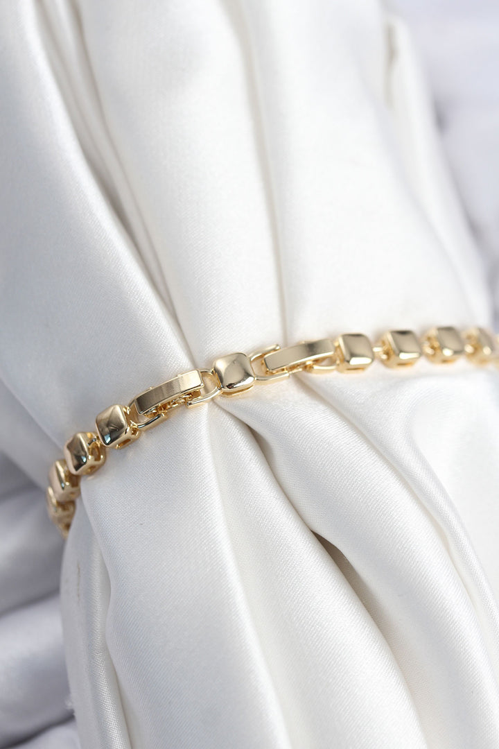 EBJ Pirinç VIP Seri Zirkon Taşlı Gold Renk Kadın Bileklik - Orihuela