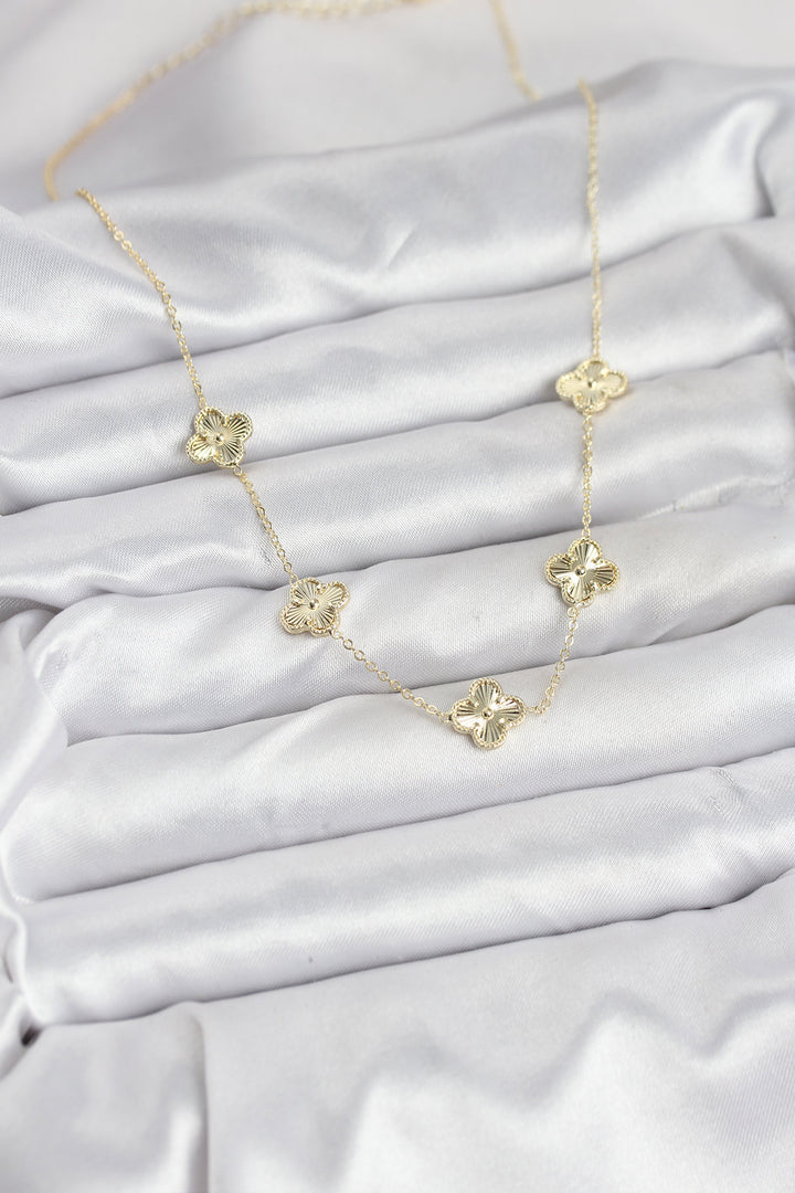 EBJ Gold Color Clover Women's Necklace - Faro
