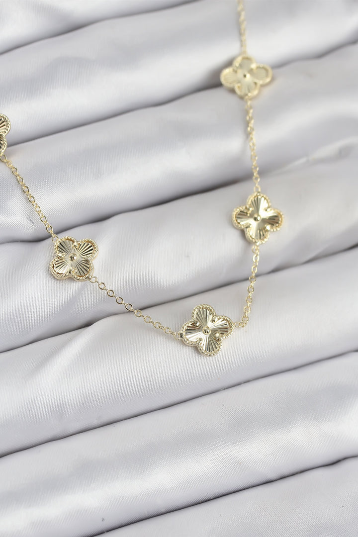 EBJ Gold Color Clover Women's Necklace - Faro