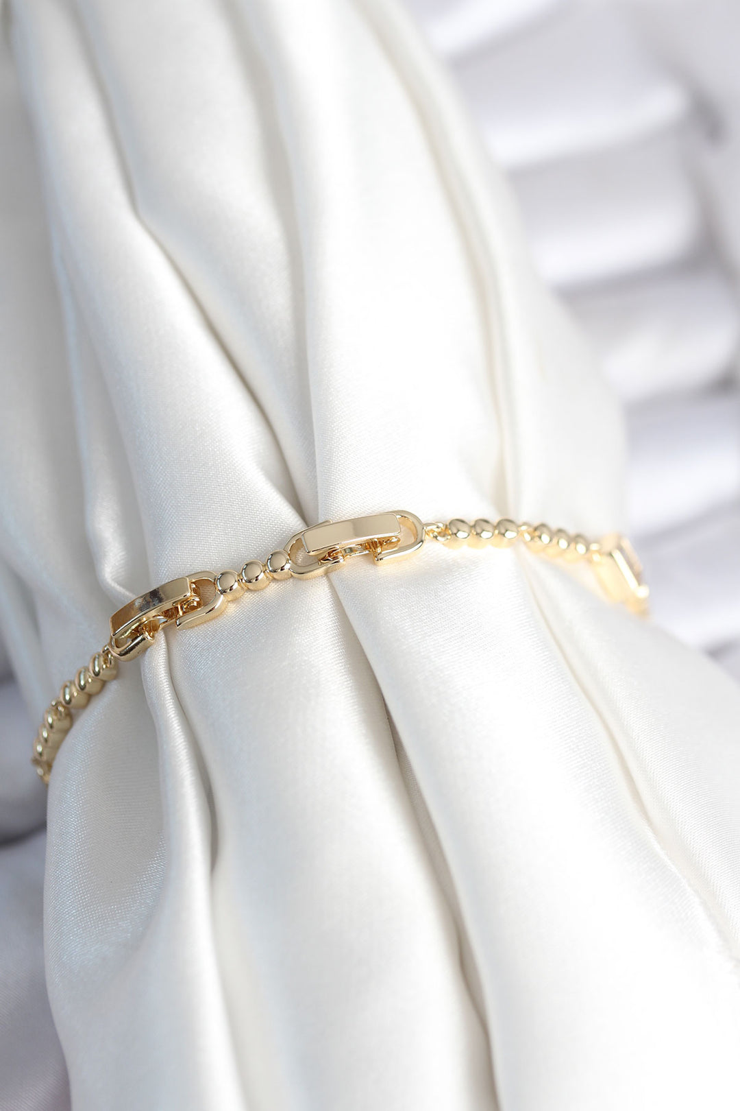 EBJ Rice Gold Color Zircon Stone Heart Model Women's Bracelet - Lübeck