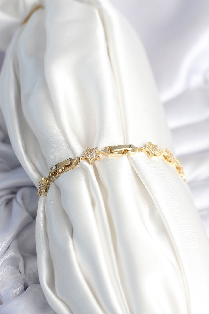 EBJ Pirinç Gold Renk Yıldız Model Kadın Bileklik - Dunedin