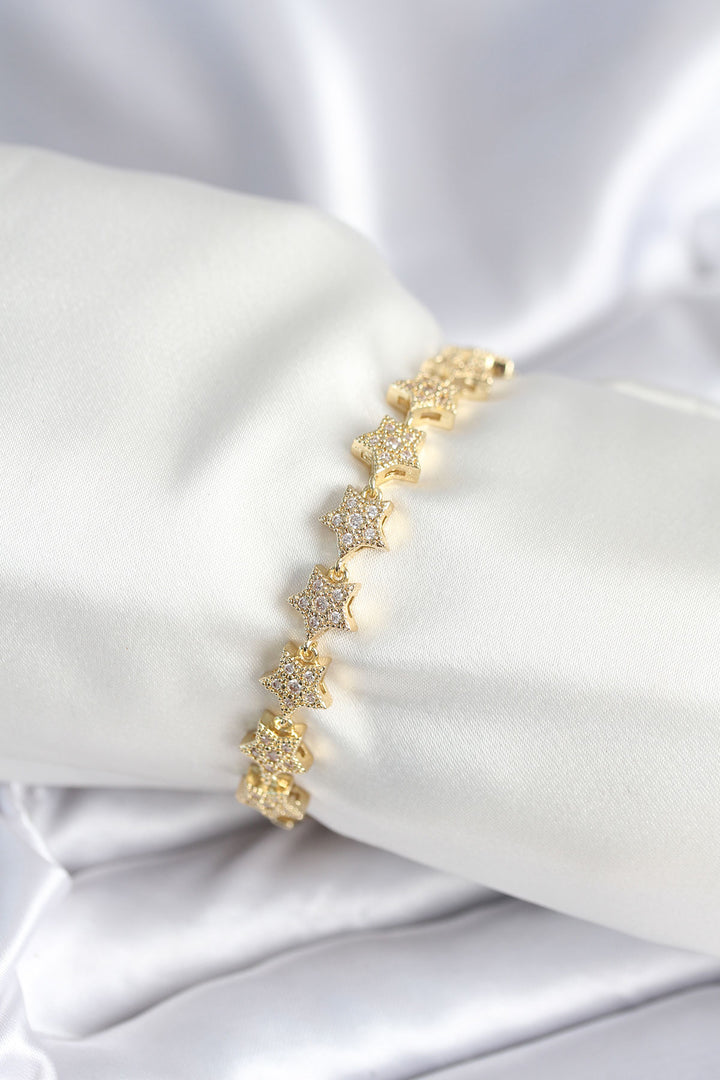 EBJ Pirinç Gold Renk Yıldız Model Kadın Bileklik - Dunedin