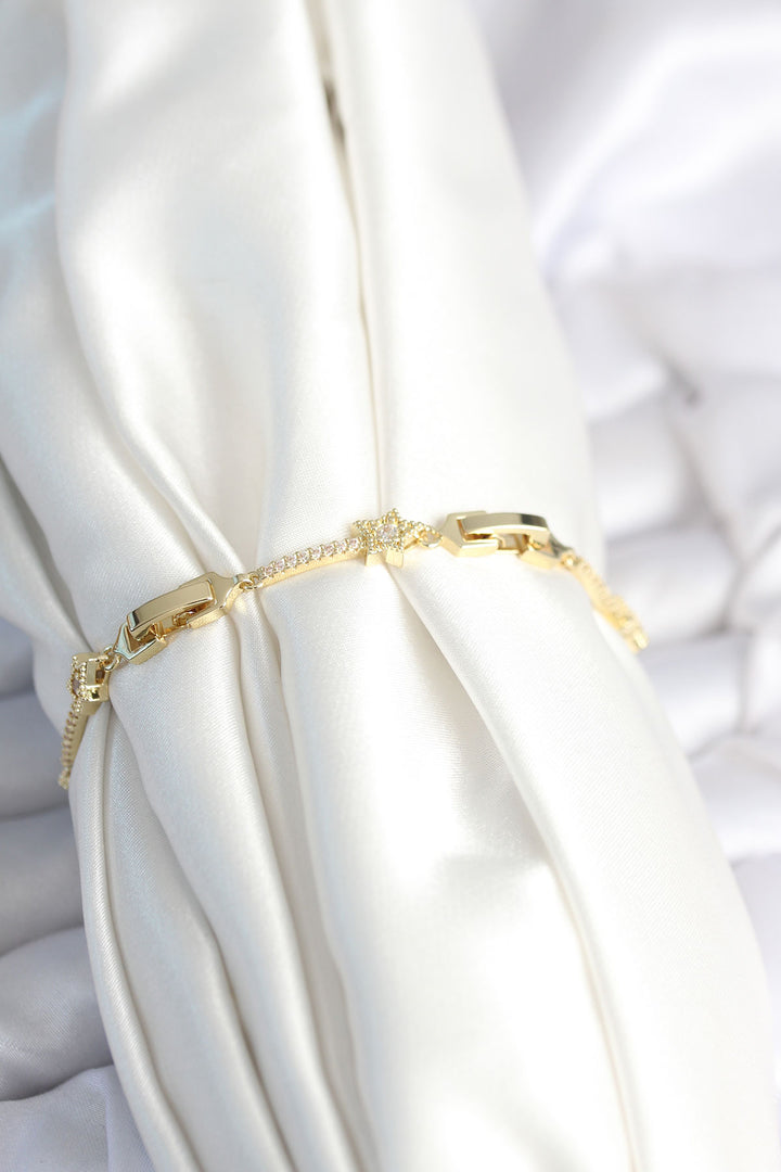 EBJ Rice Gold Color Comet Star Model Women's Bracelet - Mülheim