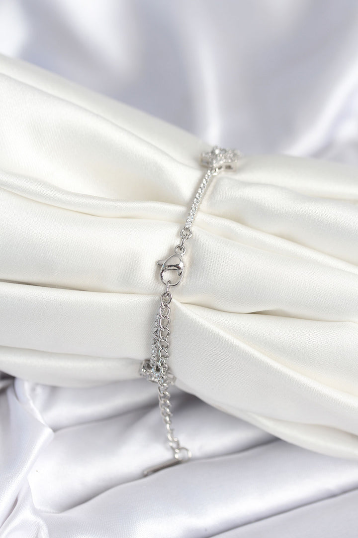 EBJ Pirinç Gümüş Renk Yıldız Model Kadın Bileklik - Baytown